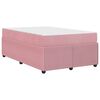 vidaXL Bedframe met matras Roze 120 x 200 cm Stof