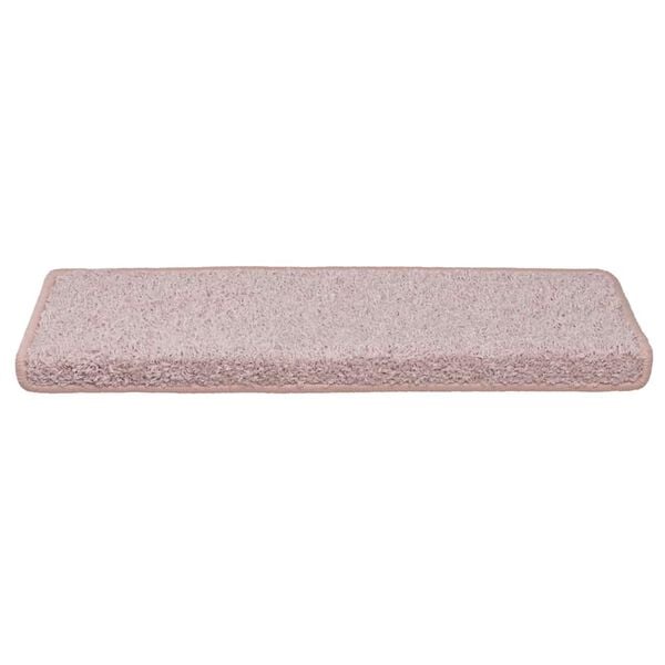 vidaXL Trapmatten 30 st 65x21x4 cm Wit en Roze Rechthoekige Rand