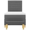 vidaXL Boxspring bed met matras Donkergrijs 80 x 200 cm Stof