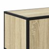 vidaXL Tv-meubel 100x35x41 cm bewerkt hout metaal sonoma eikenkleurig