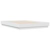 vidaXL Bedframe LED massief hout wit 120x200 cm