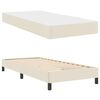 vidaXL Bedframe met matras Cr&egrave;me 80 x 200 cm Stof