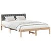 vidaXL Bedframe Bruin en donkergrijs 160 x 200 cm Massief grenenhout