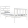 vidaXL Bedframe massief grenenhout wit 90x190 cm
