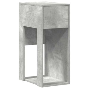 vidaXL Computertorenstandaard met lade 30x44x74 cm betongrijs