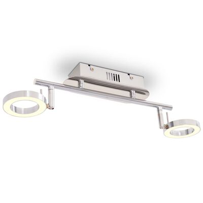 vidaXL LED-wand/plafondlamp met 2 lampen warm wit