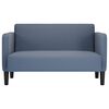 vidaXL Loveseat bank 109 cm corduroy stof blauw