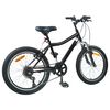 vidaXL Kinderfiets 20 Inch 6-Speed voor 6-11 jaar oud Zwart