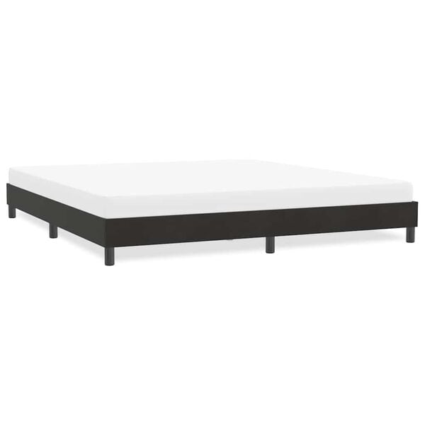 vidaXL Bedframe zonder matras 180x220 cm fluweel zwart