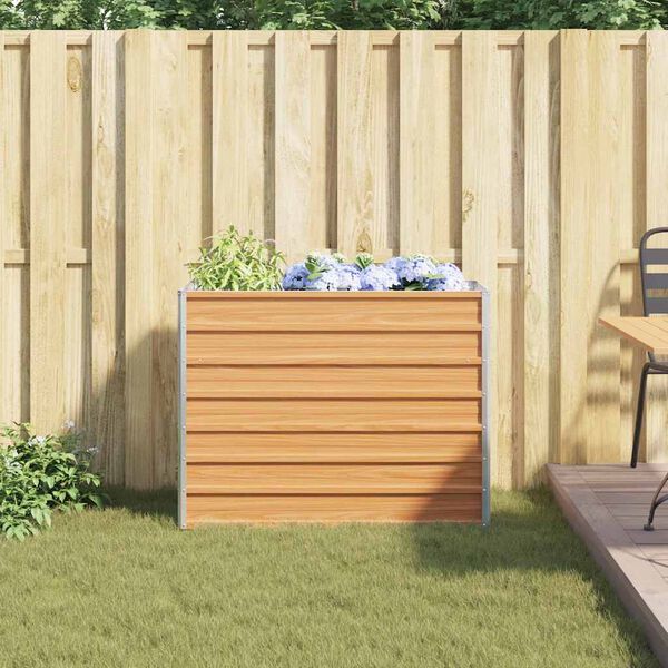 vidaXL Verhoogde plantenbak Licht Bruin 100 x 40 x 77 cm