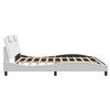 vidaXL Bedframe "Viana" met LED zonder matras wit 200x200 cm