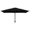 vidaXL Tuinparasol Zwart 248,5 x 247,5 x 160 cm Polyester en staal