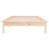 vidaXL Bedframe LED massief hout 100x200 cm