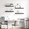vidaXL Wandschappen zwevend 4 st 80x23,5x3,8 cm MDF hoogglans zwart