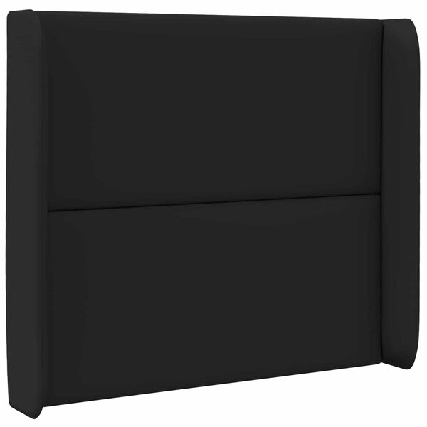 vidaXL Hoofdbord oor Zwart 80 x 16 x 4 cm PVC