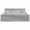 vidaXL Opbergbedframe met lade Grijs Sonoma 120 x 190 cm Bewerkt hout