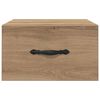 vidaXL Nachtkastje met lade artisanaal eikenkleurig 35 x 35 x 20 cm
