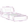 vidaXL Bedframe zonder matras "Hvar" kunstleer wit 100x203 cm