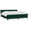 vidaXL Boxspring met matras fluweel donkergroen 180x220 cm