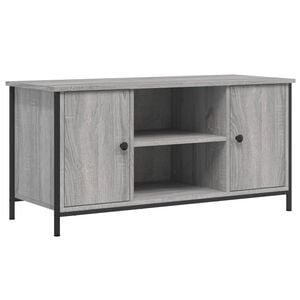 vidaXL Tv-meubel 100x40x50 cm bewerkt hout grijs sonoma eikenkleurig
