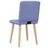 vidaXL Eetkamerstoelen 2 st stof jeansblauw