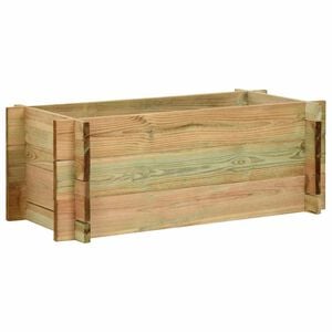 vidaXL Plantenbak 80 cm ge&iuml;mpregneerd grenenhout