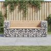 vidaXL Tuinbank schanskorfontwerp 184x71x65,5 cm massief grenenhout