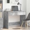 vidaXL Bureau met lade Beton Grijs 100 x 50 x 78 cm Bewerkt hout