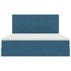 vidaXL Opslag bed met matras Donkerblauw 180 x 200 cm Fluweel