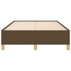 vidaXL Bedframe zonder matras 120x190 cm stof donkerbruin