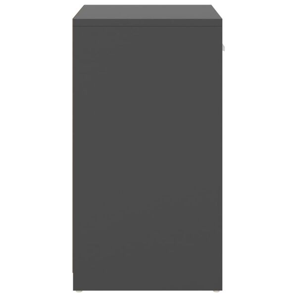 vidaXL Schoenenbank 94,5x31x57 cm bewerkt hout grijs