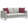 vidaXL Sofa Kussens 2 stuks Wijnrood 45 x 45 cm Stof