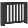 vidaXL Radiatorafdekking Zwart Eiken 104 x 20 x 82 cm Bewerkt hout