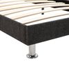 vidaXL Bed met matras stof donkergrijs 140x200 cm