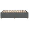 vidaXL Bedframe zonder matras 120x190 cm stof donkergrijs