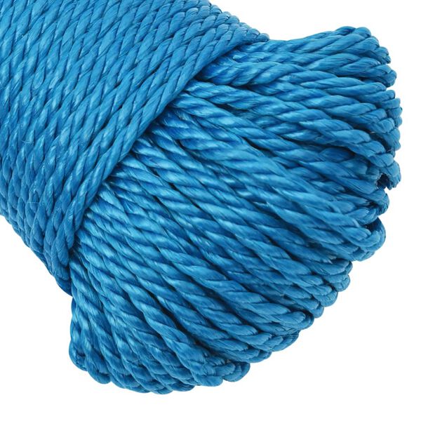 vidaXL Werktouw 8 mm 100 m polypropeen blauw