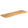 vidaXL Tafelblad met natuurlijke rand 140x40x3,8 cm massief mangohout