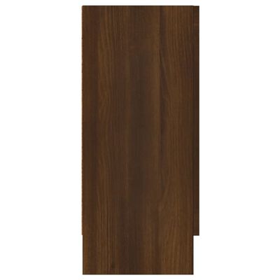 vidaXL Dressoir 120x30,5x70 cm bewerkt hout bruineikenkleurig
