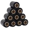 vidaXL Stretchfolies 10 stuks zwart 23 &micro;m 10 cm x 300 m