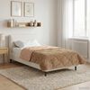 vidaXL Vol jaar dekbed Taupe 155 x 200 cm Microfiber en Teddy fleece