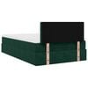 vidaXL Ottoman bed met matras en LED's 120x200cm fluweel donkergroen