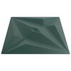 vidaXL Wandpanelen Ster 12 pcs Ster Groen 50 x 50 cm XPS Schuim