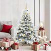 vidaXL Kunstkerstboom met 150 LED met standaard Wit 150 cm PE en PVC