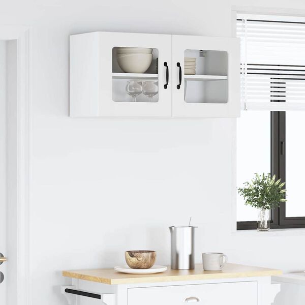 vidaXL Keukenkast Wit 80 x 31 x 40 cm Bewerkt hout