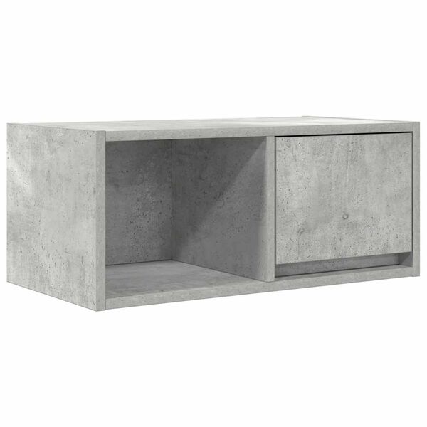 vidaXL TV-meubel 60x31x25,5 cm bewerkt hout betongrijs