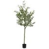 vidaXL Kunstolijfboom 700 blaadjes 165 cm groen