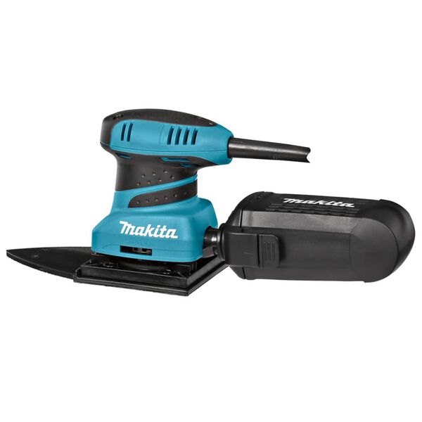 Makita Vlakschuurmachine 200 W blauw en zwart