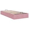 vidaXL Bedframe zonder matras 80x200 cm fluweel roze