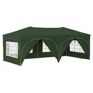 vidaXL Pop-up partytent 575 x 288 x 245 cm Groen Oxford Stof