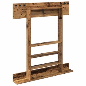 vidaXL Biljartkeu standaard Bewerkt hout 93 x 12 x 103 cm Oud hout